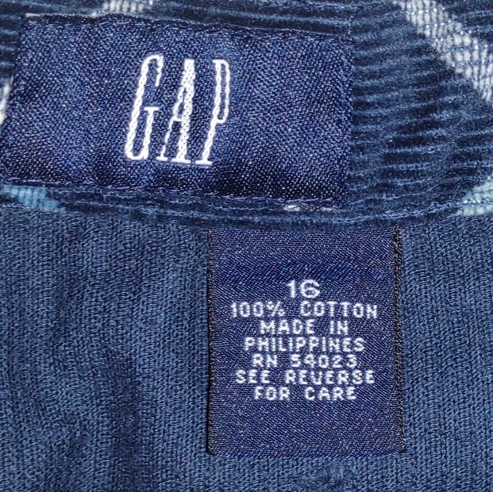 Girls Gap Plaid Corduroy Mini Skirt Size 16 Girls